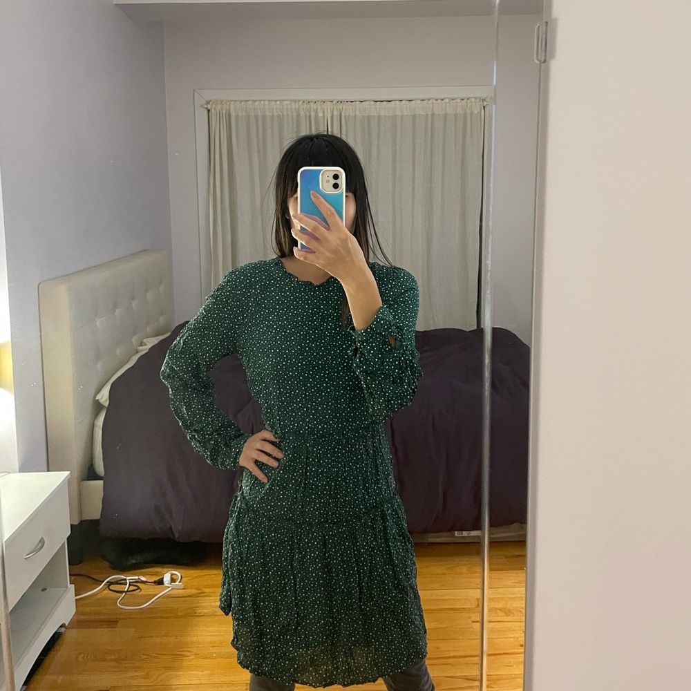 Maeve anthropologie green dress